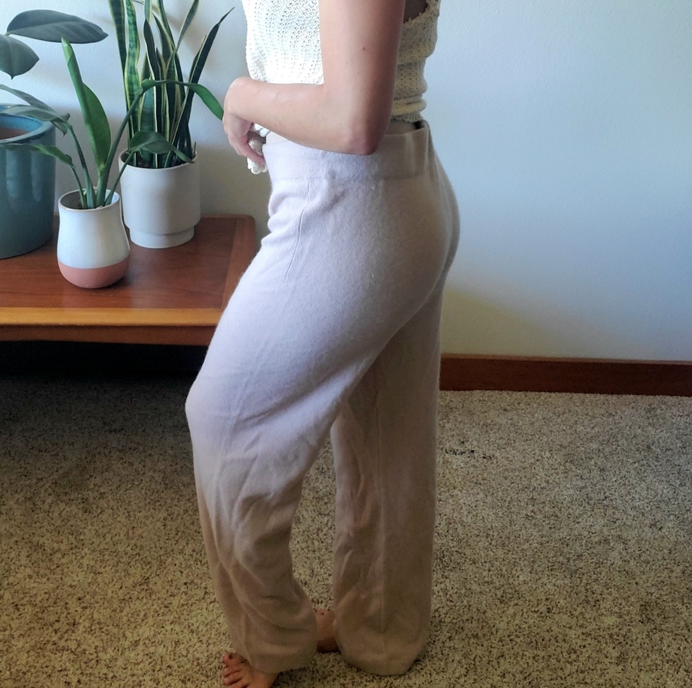Vintage 100% cashmere lounge pants.
